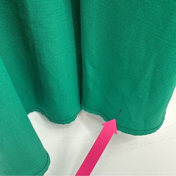NWT Jack by BB Dakota Maxi Dress Women's Size Small Green Wrap Hi Low with flaws - Picture 11 of 13